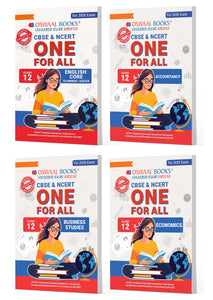 CBSE & NCERT One for All | Class 12 | English | Accountancy | Business Studies | Economics (Set of 4 Books) For 2026 Board Exam