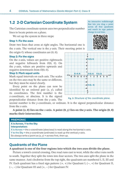 Textbook of Mathematics | Standard Level | Class 9 | Based on Latest NCERT Textbook Ganita Manjari Part-1 | Aligned with NEP 2020 & NCF-SE 2023 | Included: Competency-based Questions | Oswaal AI