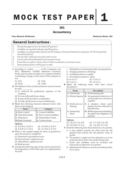 Oswaal NTA CUET (UG) 10 Mock Test Papers Accountancy For 2026 Exam (Section-II) (as per latest 27 Dec., notification) | 500+ MCQs for Practice | Includes 2025 Paper- fully solved | With Oswaal AI