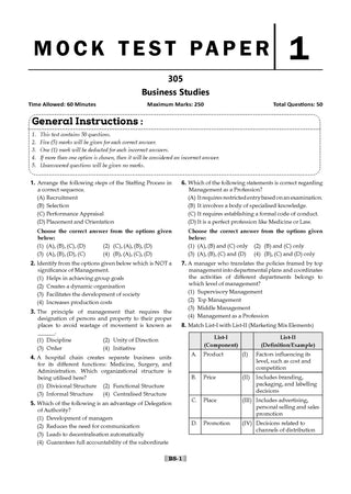 NTA CUET (UG) 10 Mock Test Papers Business Studies For 2026 Exam (Section –II) (as per latest 27 Dec., notification) | 500+ MCQs for Practice | Includes 2025 Paper- fully solved | With Oswaal AI