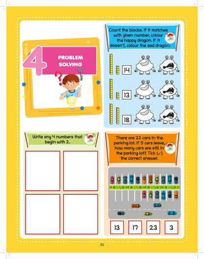 Lil Legends 250+ Activities â€“ Maths Quest Activity Book for kids (Age 5+ Years) | Conceptual Understanding & Thinking, Logical Reasoning, Problem Solving & more | Brain Boosting for Children - Oswaal Books