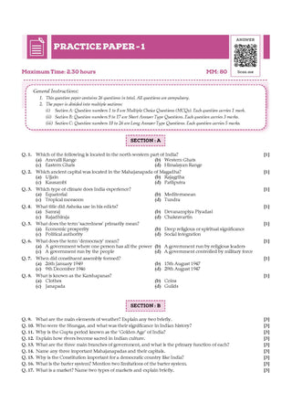 One For All Question Bank  + One For All Workbook (NCERT & CBSE) Social Science Part-1 & Part-2 Class 7 (Set of 4 Books) | Updated As Per NCF For Latest Exam
