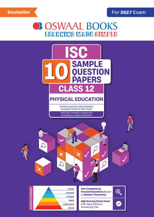 ISC | 10 Sample Question Papers | Class 12 | Physical Education (For 2027 Exam) Updated Version | With Oswaal AI