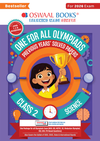 One For All Olympiads Class 2 Science Prep-Guide Book | Chapter-wise Previous Years' Solved Papers | Questions for SOF NSO & Other Olympiad Exams 2026 | With Sample Practice Papers & Oswaal.AI