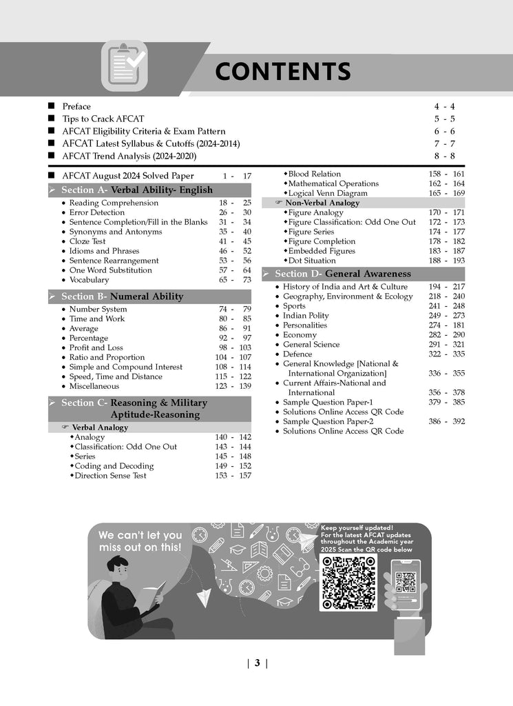 AFCAT 14 Years Chapter-wise & Topic-wise Solved Papers 2011 to 2024 for 2025 Exam Oswaal Books and Learning Private Limited