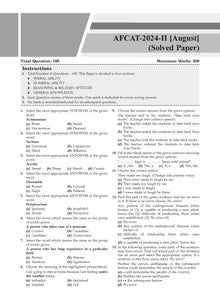 AFCAT 14 Years Chapter-wise & Topic-wise Solved Papers 2011 to 2024 for 2025 Exam Oswaal Books and Learning Private Limited