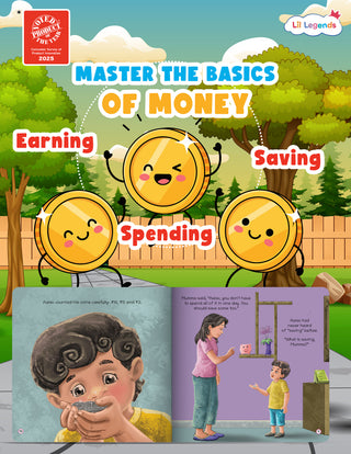 Lil Legends Aarav and Sikka Story Book for Kids | A Book of Financial Literacy | Builds Money Awareness, Savings & Smart Habits | Illustrated Picture Book | Age 5+ Years