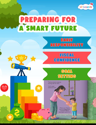 Lil Legends Aarav and Sikka Story Book for Kids | A Book of Financial Literacy | Builds Money Awareness, Savings & Smart Habits | Illustrated Picture Book | Age 5+ Years