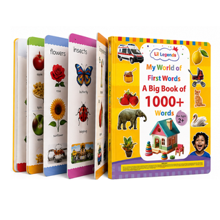 Lil Legends My World of First Words - Big Picture Book of 1000+ Words for Kids Age 2+ Years | Early Learning Vocabulary Book with Colourful Illustrations | First Words Book for Toddlers & Preschoolers
