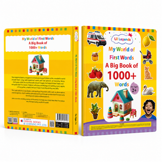 Lil Legends My World of First Words - Big Picture Book of 1000+ Words for Kids Age 2+ Years | Early Learning Vocabulary Book with Colourful Illustrations | First Words Book for Toddlers & Preschoolers