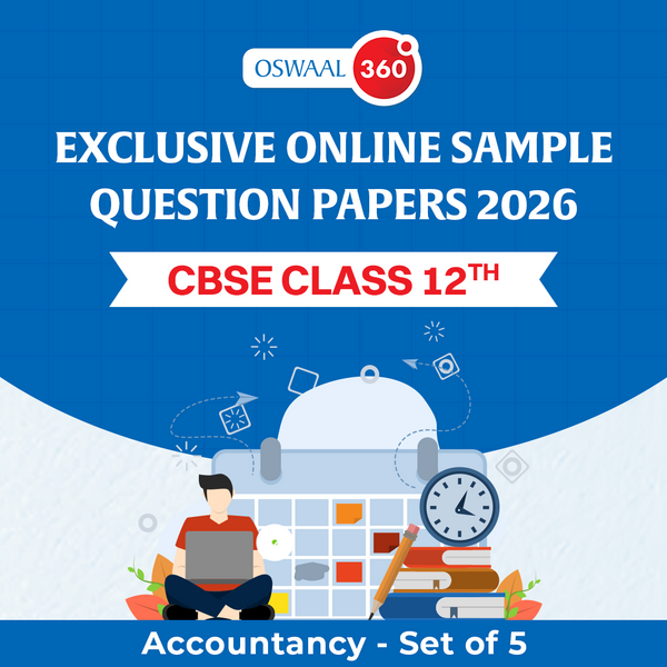 Oswaal Exclusive Online Sample Questions Papers 2026 - CBSE - Class 12th - Accountancy - Set of 5