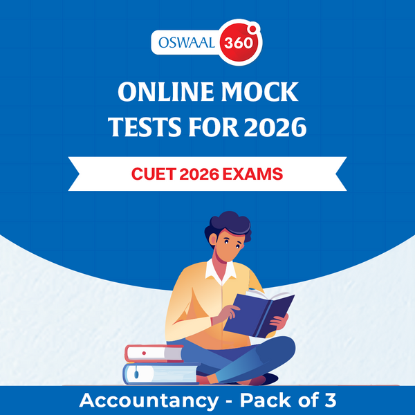 Oswaal CUET - Accountancy - Exclusive Online Mock Tests For 2026 Exams - Pack of 3