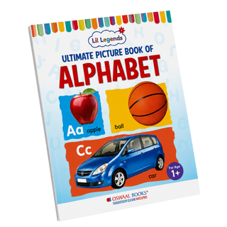 Lil Legends Ultimate Picture Book for Kids Age 1+ Years - Learn About Alphabet (ABC) | Early Learning Illustrated Book with Colourful Pictures | First Words Book for Toddlers & Preschoolers