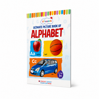 Lil Legends Ultimate Picture Book for Kids Age 1+ Years - Learn About Alphabet (ABC) | Early Learning Illustrated Book with Colourful Pictures | First Words Book for Toddlers & Preschoolers