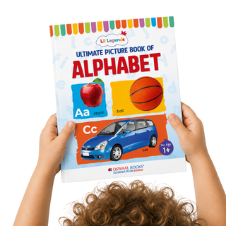 Lil Legends Ultimate Picture Book for Kids Age 1+ Years - Learn About Alphabet (ABC) | Early Learning Illustrated Book with Colourful Pictures | First Words Book for Toddlers & Preschoolers