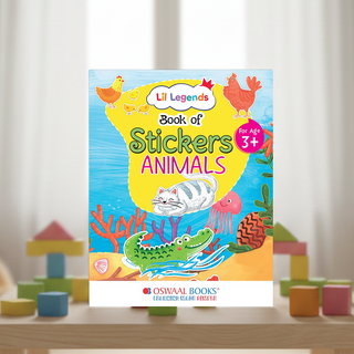 Lil Legends Book of Stickers For Kids, Age 3+, To learn about Animals