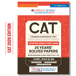 CAT (COMMON ADMISSION TEST) | 25 Years' | Chapter-wise & Topic-wise | Solved Papers | 1993 - 2008 & 2017 - 2025 | For 2026 Exam