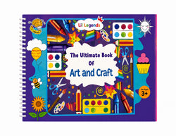 Lil Legends The Ultimate Book of Art and Craft for Kids | 30+ Creative Activities and DIY Projects | Imagination and Creativity | Tracing, Drawing, Colouring and Craft Activities | Age 3+