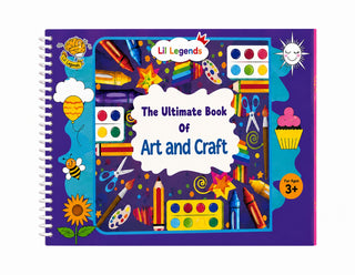 Lil Legends The Ultimate Book of Art and Craft for Kids | 30+ Creative Activities and DIY Projects | Imagination and Creativity | Tracing, Drawing, Colouring and Craft Activities | Age 3+