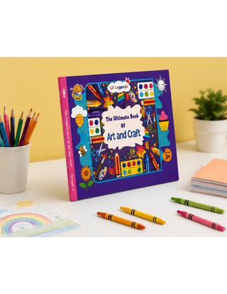Lil Legends The Ultimate Book of Art and Craft for Kids | 30+ Creative Activities and DIY Projects | Imagination and Creativity | Tracing, Drawing, Colouring and Craft Activities | Age 3+