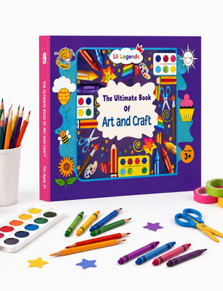 Lil Legends The Ultimate Book of Art and Craft for Kids | 30+ Creative Activities and DIY Projects | Imagination and Creativity | Tracing, Drawing, Colouring and Craft Activities | Age 3+