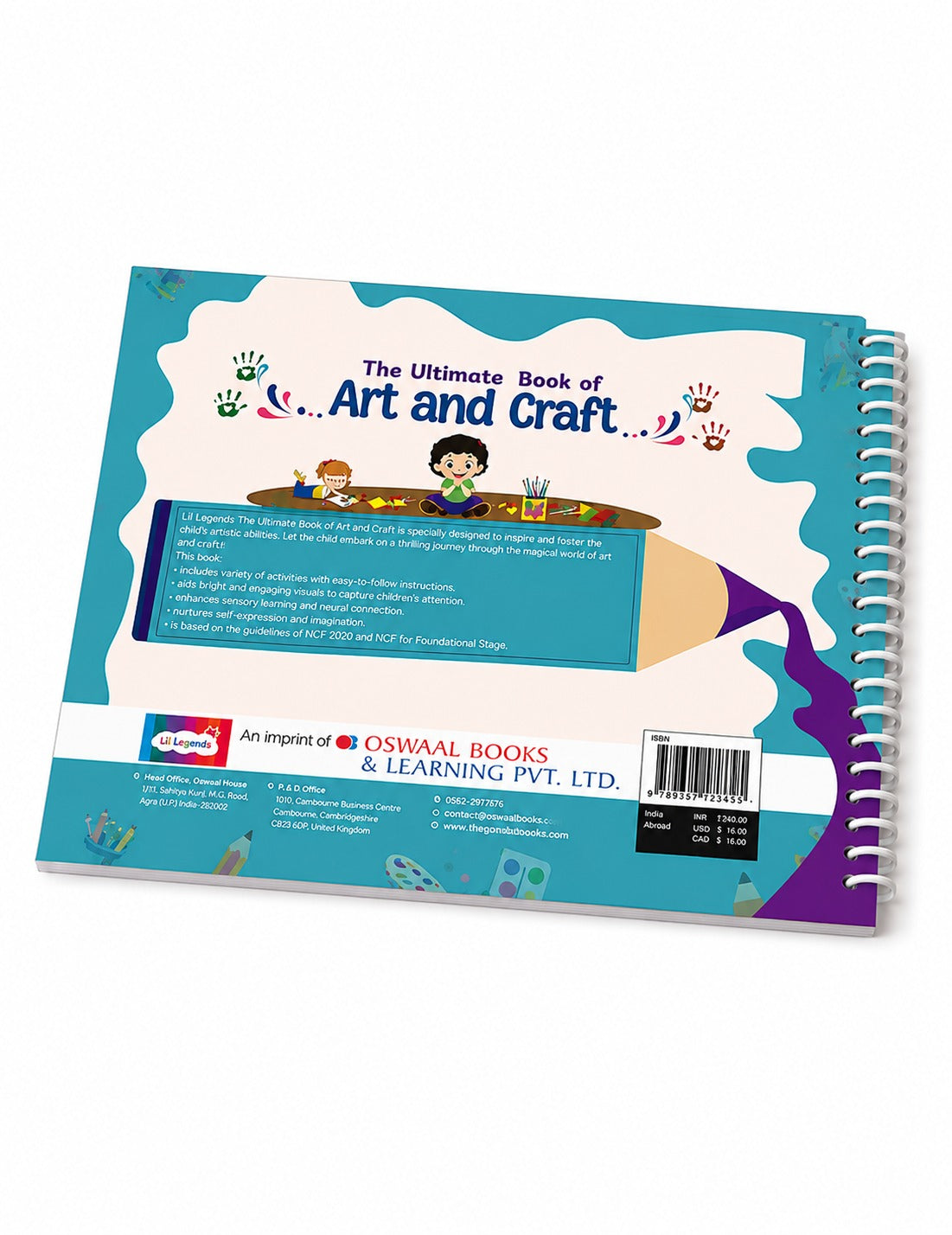 Lil Legends The Ultimate Book of Art and Craft for Kids | 30+ Creative Activities and DIY Projects | Imagination and Creativity | Tracing, Drawing, Colouring and Craft Activities | Age 3+