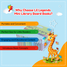 Lil Legends My First Mini Library Box Set - 12 Books for Kids: Alphabet, Numbers, Shapes, Colors, Animals, Vegetables, Fruits & More | Vibrant Pictures & Fun Activities | Ages 1 to 3 Years