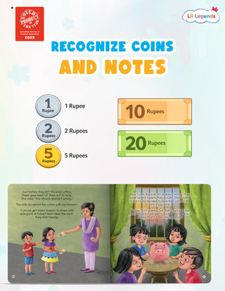 Lil Legends A Trip to Village Post Office Story Book for Kids | A Book of Financial Literacy | Money Awareness, Savings & Life Skills | Illustrated Story | Ages 5+ Years |