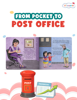 Lil Legends A Trip to Village Post Office Story Book for Kids | A Book of Financial Literacy | Money Awareness, Savings & Life Skills | Illustrated Story | Ages 5+ Years |
