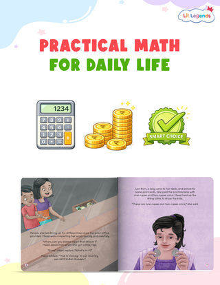 Lil Legends A Trip to Village Post Office Story Book for Kids | A Book of Financial Literacy | Money Awareness, Savings & Life Skills | Illustrated Story | Ages 5+ Years |