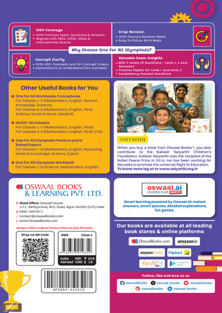 One For All Olympiads Class 4 Science Prep-Guide Book | Chapter-wise Previous Years' Solved Papers | Questions for SOF NSO & Other Olympiad Exams 2026 | With Sample Practice Papers & Oswaal.AI