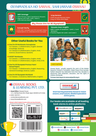 One For All Olympiads Class 3 Cyber Prep-Guide Book | Chapter-wise Previous Years' Solved Papers | Questions for SOF ICSO & Other Olympiad Exams 2026 | With Sample Practice Papers & Oswaal.AI