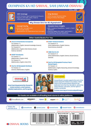 One For All Olympiads Class 6 Science Prep-Guide Book | Chapter-wise Previous Years' Solved Papers | Questions for SOF NSO & Other Olympiad Exams 2026 | With Sample Practice Papers & Oswaal.AI