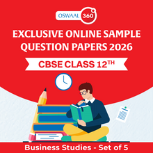 Oswaal Exclusive Online Sample Questions Papers 2026 - CBSE - Class 12th - Business Studies - Set of 5
