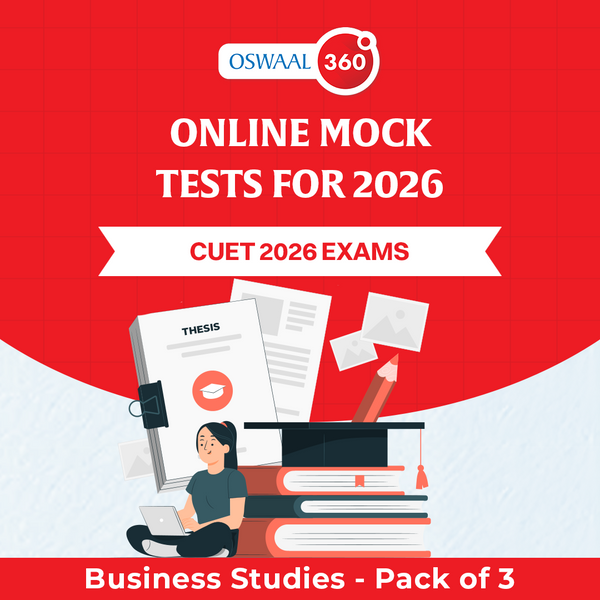 Oswaal CUET - Business Studies - Exclusive Online Mock Tests For 2026 Exams - Pack of 3