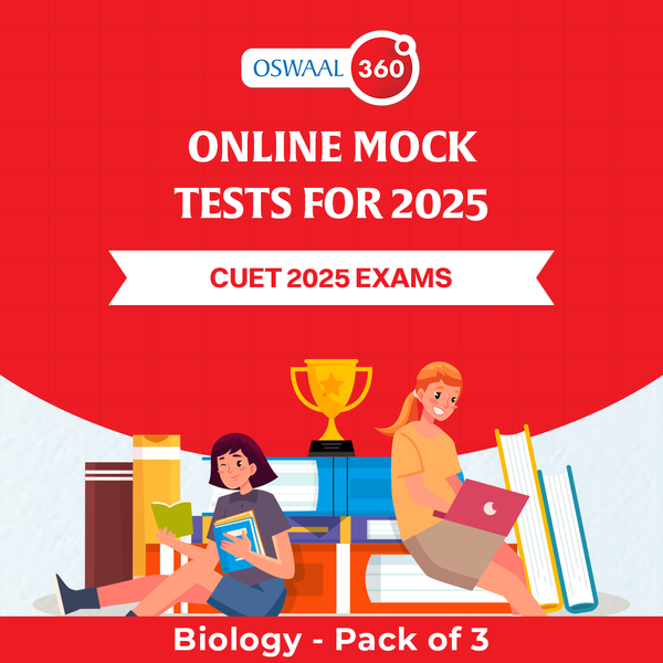 Oswaal CUET - Biology - Exclusive Online Mock Tests For 2025 Exams - Pack of 3