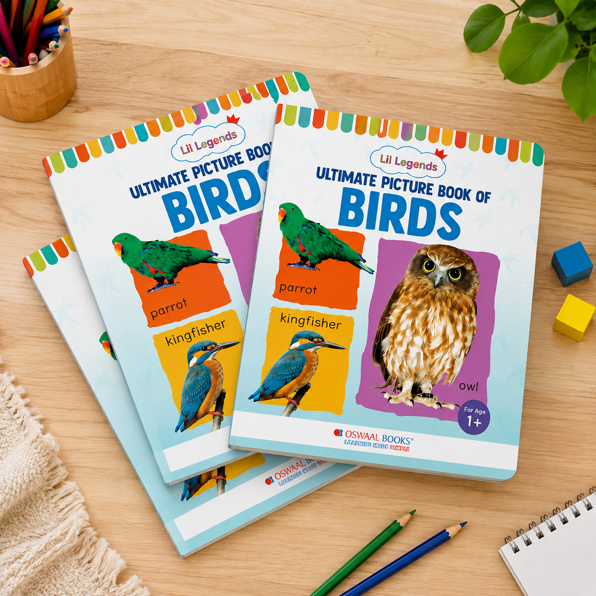 Lil Legends Picture Book for Kids Age 1+ Years - Learn About Birds | Early Learning Illustrated Book with Colourful Pictures | First Words Book for Toddlers & Preschoolers