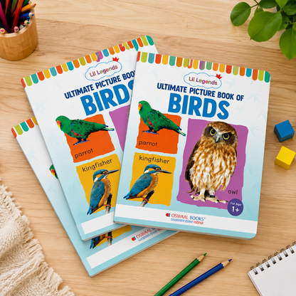 Lil Legends Picture Book for Kids Age 1+ Years - Learn About Birds | Early Learning Illustrated Book with Colourful Pictures | First Words Book for Toddlers & Preschoolers