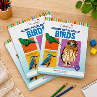 Lil Legends Picture Book for Kids Age 1+ Years - Learn About Birds | Early Learning Illustrated Book with Colourful Pictures | First Words Book for Toddlers & Preschoolers
