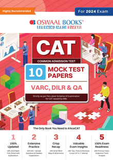 CAT 10 Mock Test Papers | VARC, DILR & QA For 2024 Exam Oswaal Books and Learning Private Limited