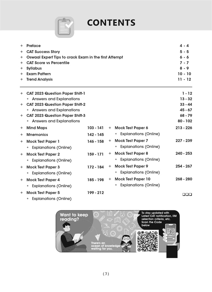 CAT 25 Years Solved Papers + 10 Mock Test Papers Chapter-Wise & Topic-Wise (VARC, DILR & QA) (Set Of 2 Books) For 2024 Exam Oswaal Books and Learning Pvt Ltd