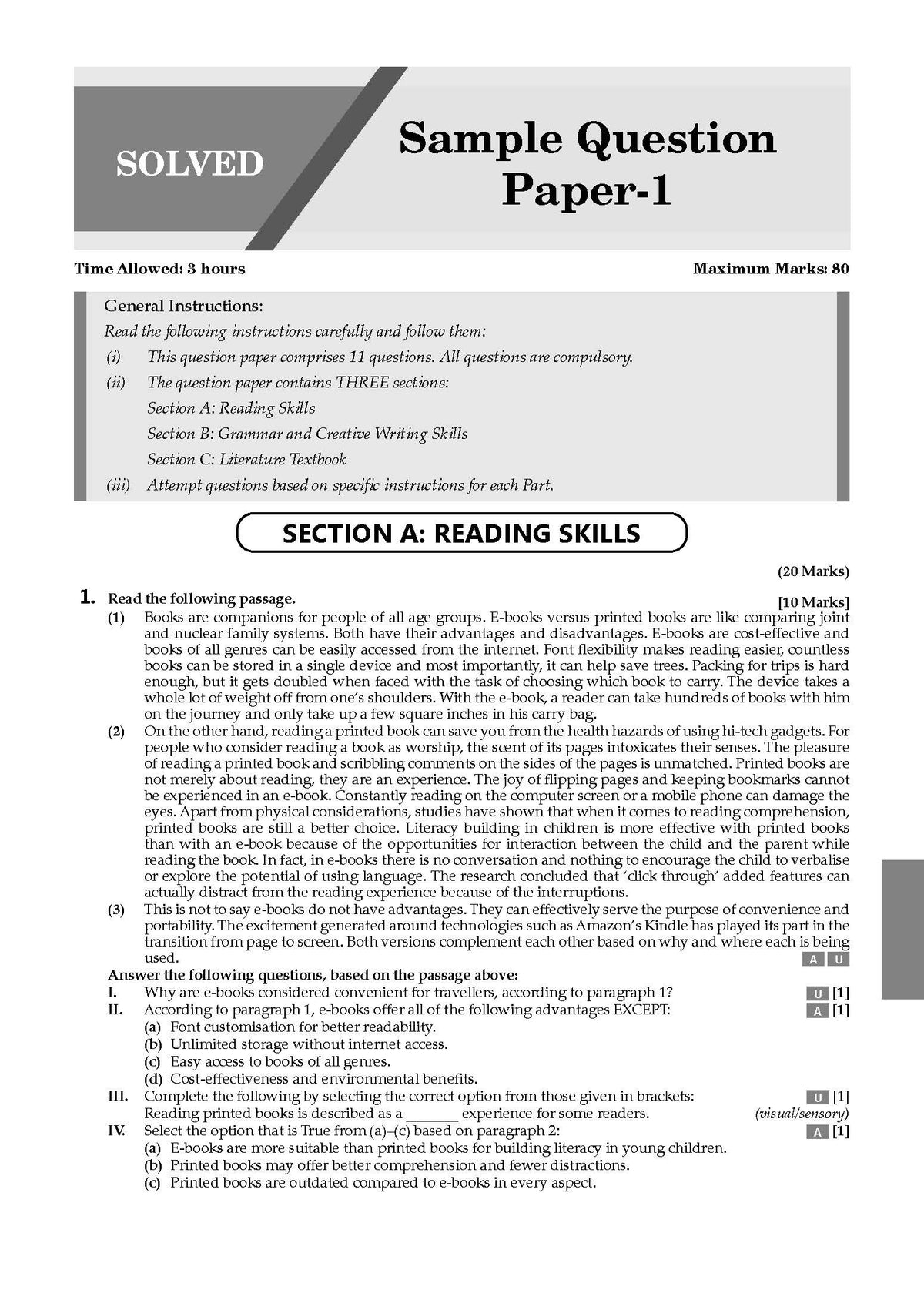 CBSE 20 Combined Sample Question Papers Class-9 (English Lang & Lit,Mathematics,Science & Social Science)Â 