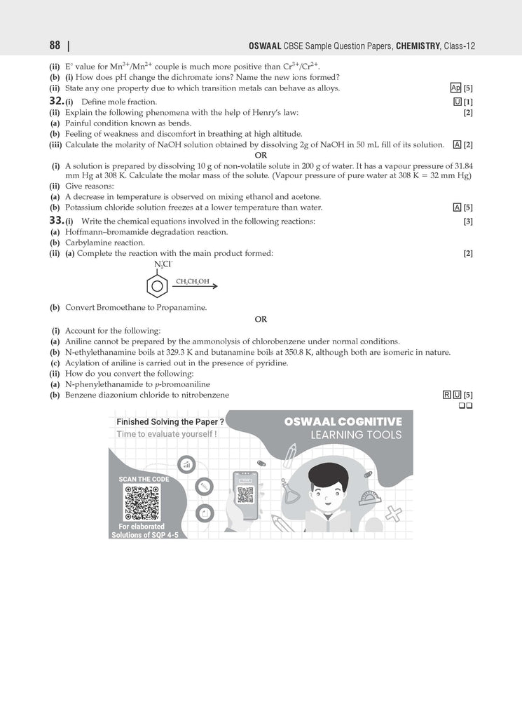 CBSE 25 Combined Sample Question Papers Class 12 Science Books Physics, Chemistry, Biology, Mathematics, English Core (For 2025 Exam) Oswaal Books and Learning Private Limited