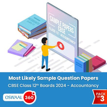 CBSE Class 12th Accountancy - Most Likely Sample Question Paper for Boards 2024 - Pack of 3 Oswaal 360