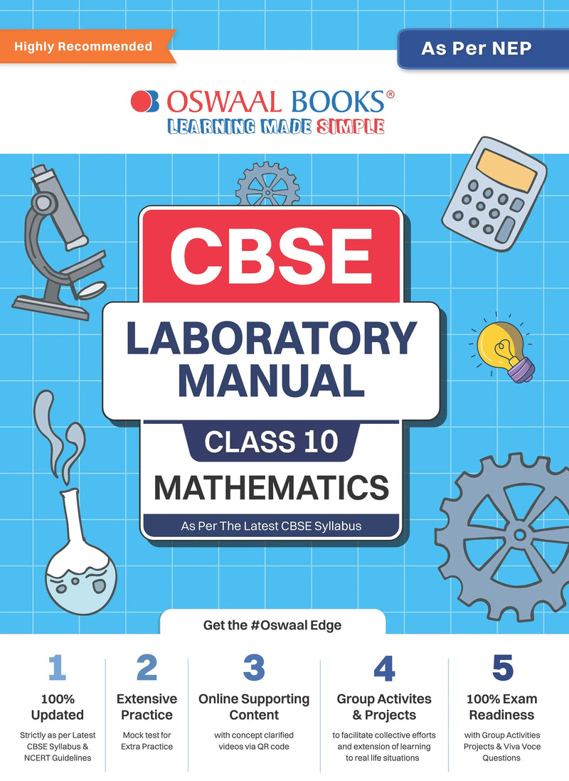 CBSE Laboratory Manual Class 10 Mathematics Book As Per NEP For Oswaal Books