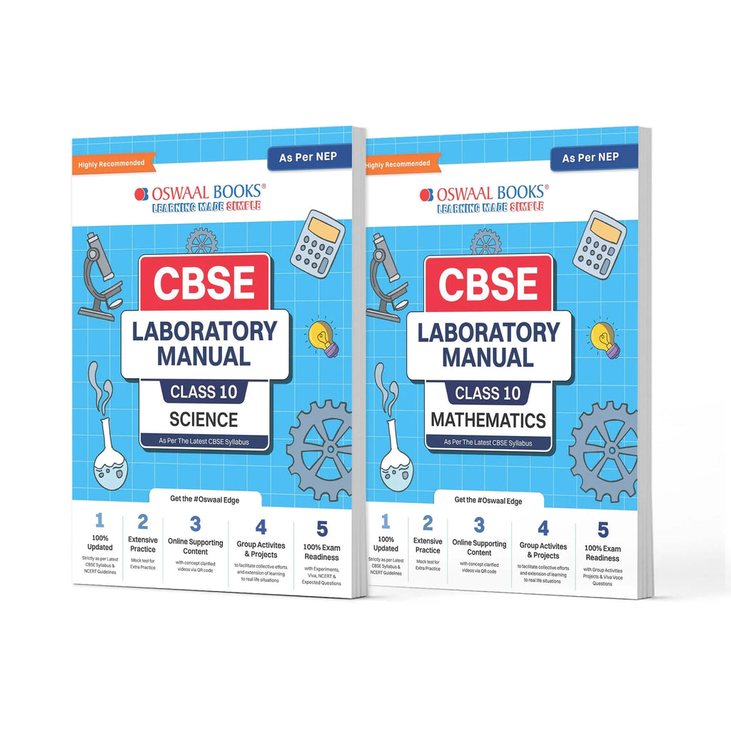 CBSE Laboratory Manual Class 10 Science & Mathematics Book | Set of 2 Books | For Latest Exam Oswaal Books and Learning Private Limited