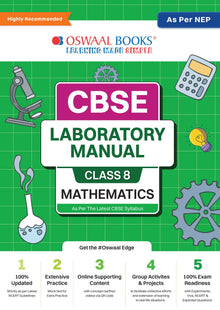 CBSE Laboratory Manual Class 8 Mathematics Book | As Per NEP | Latest Updated Oswaal Books and Learning Private Limited