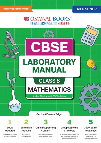 CBSE Laboratory Manual Class 8 Mathematics Book | As Per NEP | Latest Updated