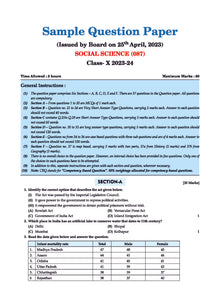 CBSE Question Bank  Class 10 Social Science, Chapterwise and Topicwise Solved Papers For Board Exams 2025 Oswaal Books and Learning Private Limited