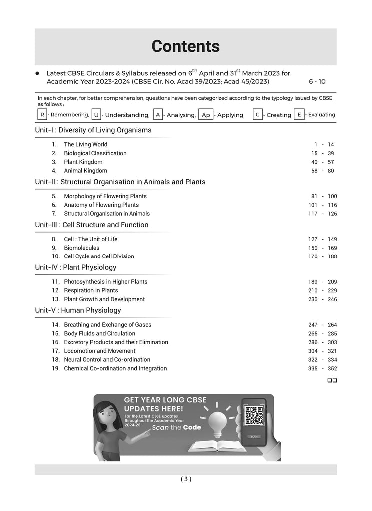 CBSE Question Bank Class 11 Biology, Chapterwise and Topicwise Solved Papers For 2025 Exams Oswaal Books and Learning Private Limited